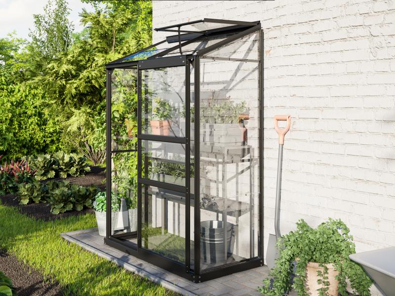 Vitavia Gewächshaus Ida 900, 3mm ESG, Schwarz - Image 2