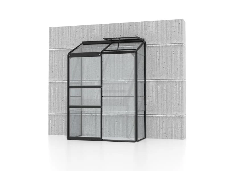 Vitavia Gewächshaus Ida 900, 3mm ESG, Schwarz - Image 4