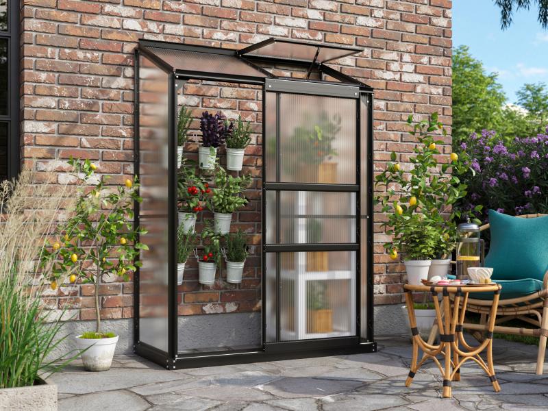 Vitavia Gewächshaus Ida 900 HKP 4 mm, Schwarz - Image 2