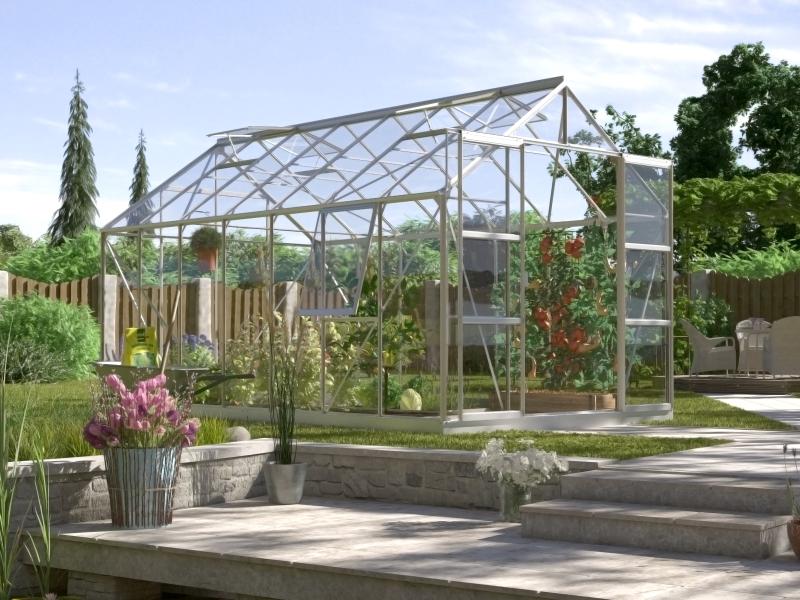 Vitavia Gewächshaus Jupiter 11500 ESG 3 mm Alu eloxiert