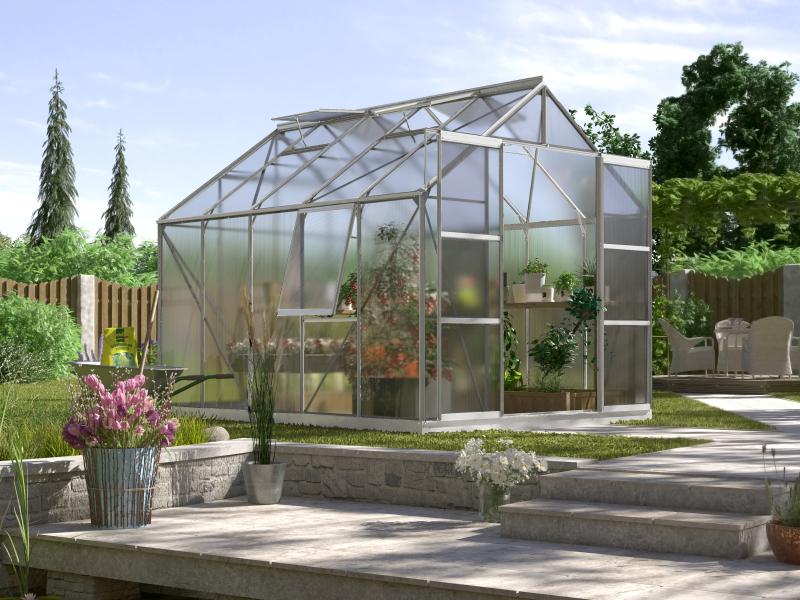 Vitavia Gewächshaus Jupiter 8300 HKP 6 mm Alu eloxiert