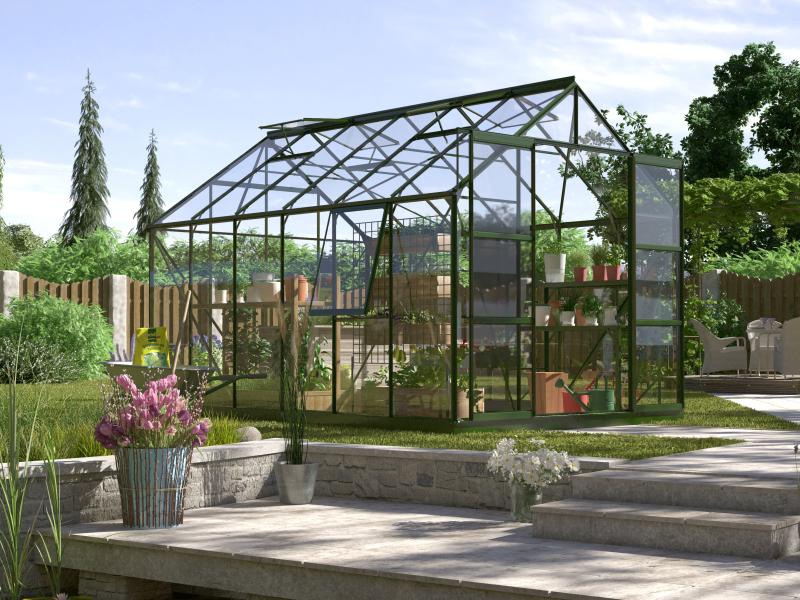 Vitavia Gewächshaus Jupiter 9900 HKP 6 mm Alu eloxiert