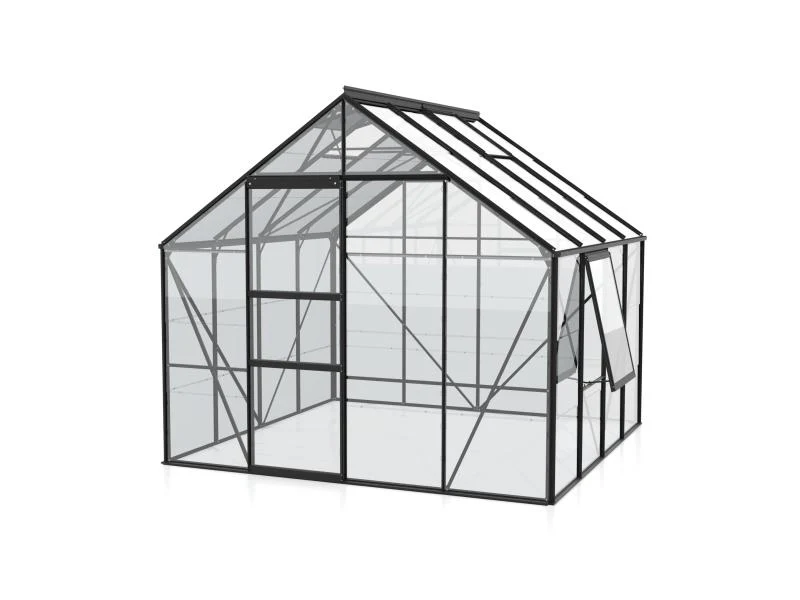 Vitavia Gewächshaus Meridian 1, 6700 ESG 3mm, schwarz - Image 2