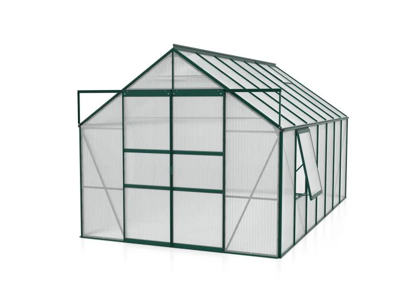 Vitavia Gewächshaus Meridian 2, 11500 HKP 6mm, schwarz, mit Doppelschiebetür - Image 2