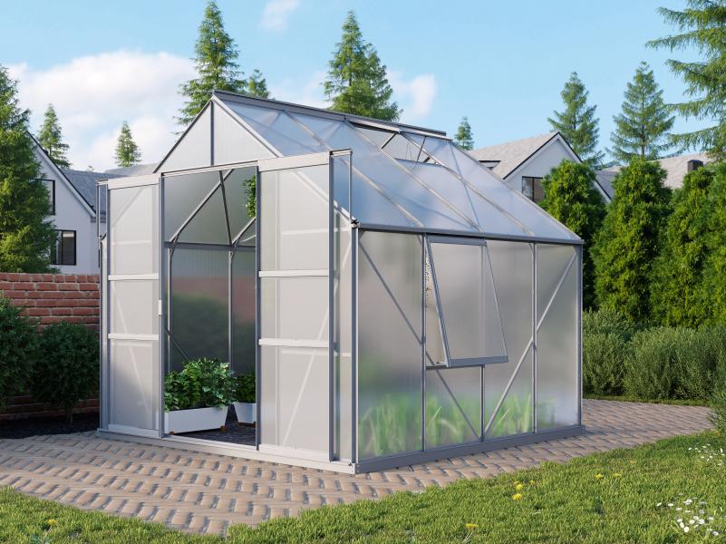 Vitavia Gewächshaus Meridian 2, 6700 HKP 6 mm Alu, mit Doppelschiebetür - Image 2