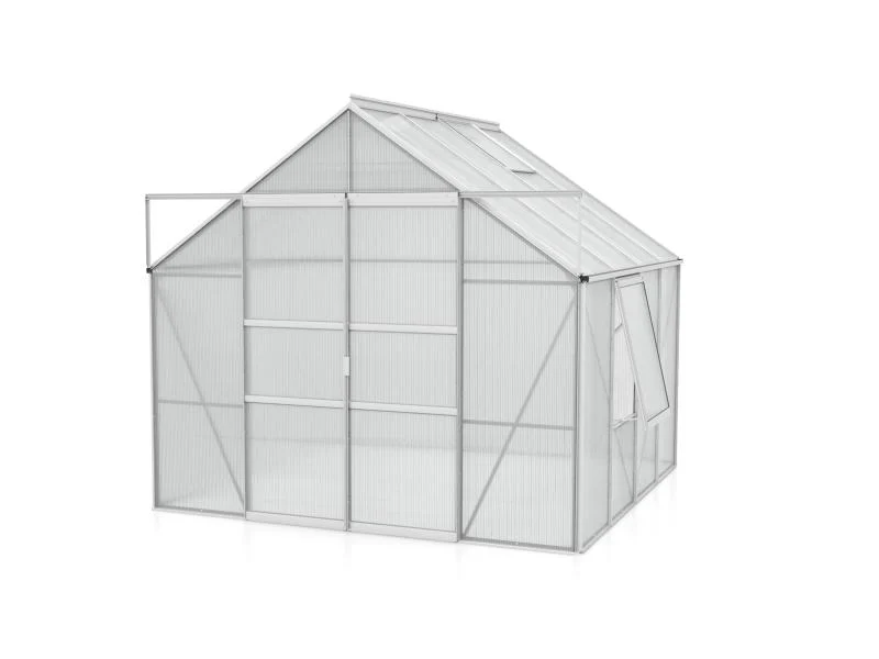 Vitavia Gewächshaus Meridian 2, 6700 HKP 6 mm Alu, mit Doppelschiebetür - Image 3