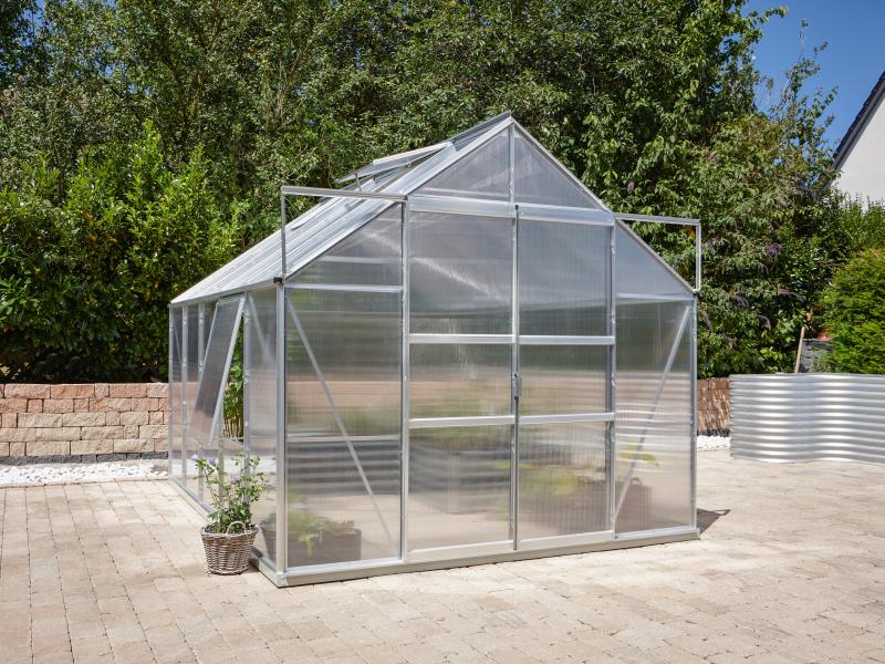 Vitavia Gewächshaus Meridian 2, 8300 HKP 4 mm Alu, mit Doppelschiebetür - Image 3
