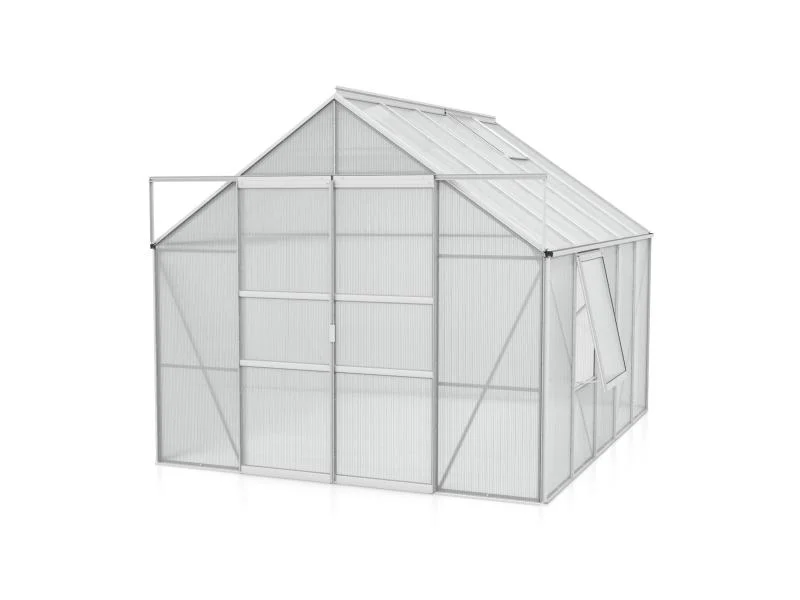 Vitavia Gewächshaus Meridian 2, 8300 HKP 4 mm Alu, mit Doppelschiebetür - Image 6