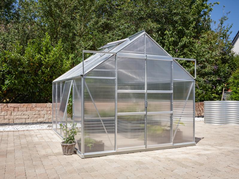 Vitavia Gewächshaus Meridian 2, 8300 HKP 6 mm Alu, mit Doppelschiebetür - Image 3