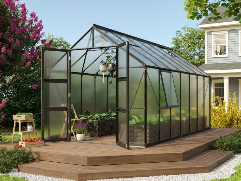 Vitavia Gewächshaus Olymp 11500 HKP 4 mm Schwarz
