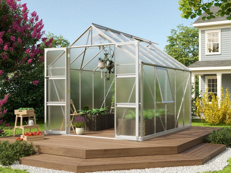 Vitavia Gewächshaus Olymp 8300 HKP 4 mm Alu eloxiert