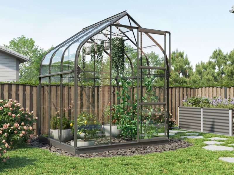 Vitavia Gewächshaus Orion 3800, 3mm ESG, Schwarz - Image 2
