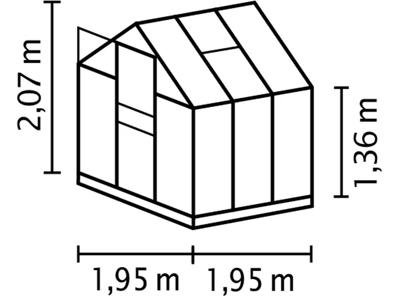 Vitavia Gewächshaus Planet 3800 ESG 3mm smaragd - Image 3
