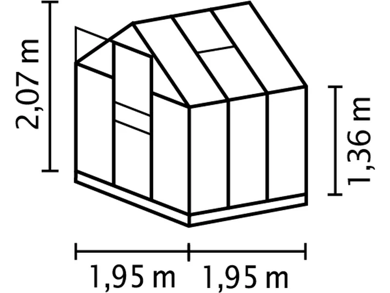 Vitavia Gewächshaus Planet 3800 HKP 6 mm smaragd - Image 2