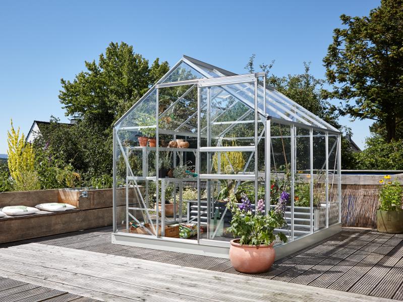 Vitavia Gewächshaus Planet 5000 ESG 3mm Alu eloxiert