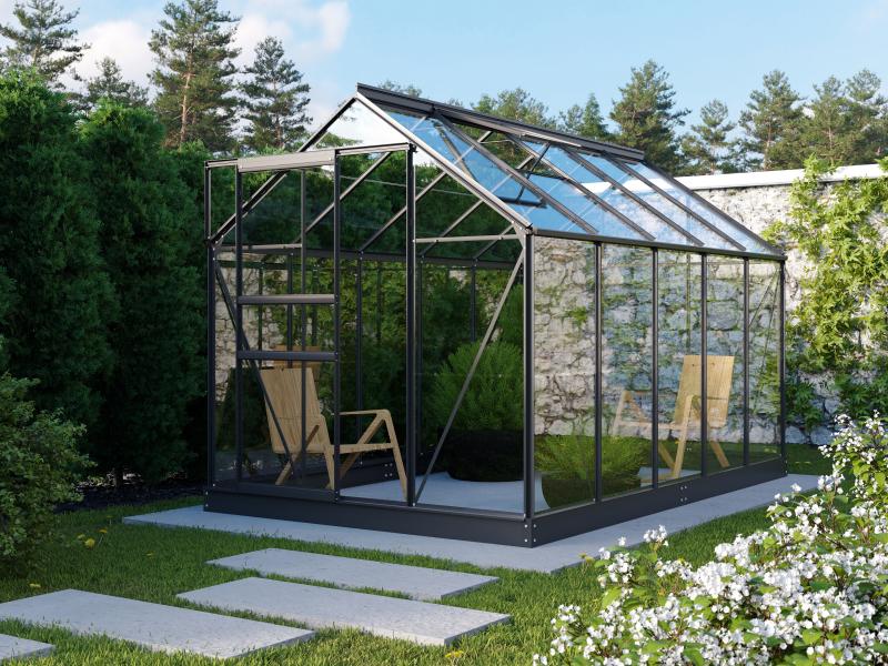 Vitavia Gewächshaus Planet 6200 ESG 3mm Schwarz