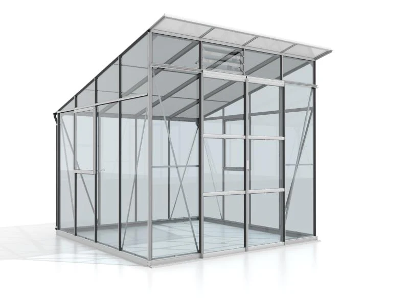 Vitavia Gewächshaus Playa 7600 Alu, ESG 3mm/HKP 6mm, inkl. Stahlfundament - Image 4