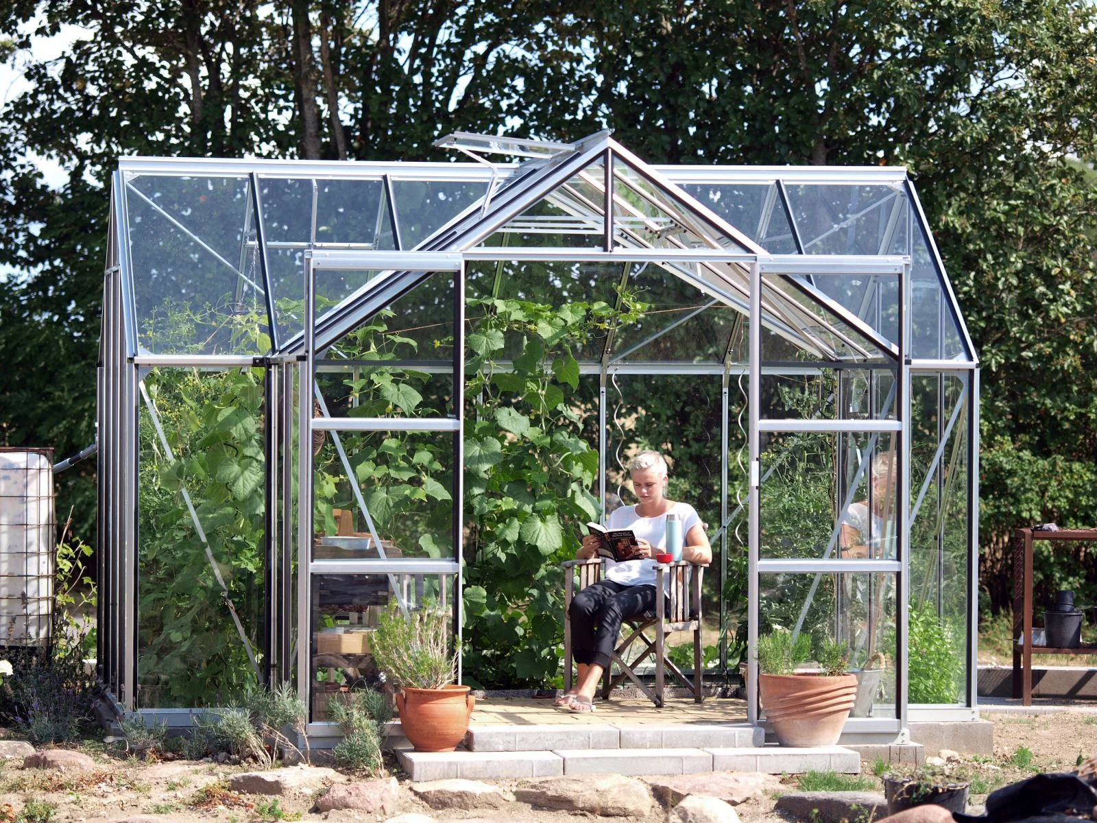 Vitavia Gewächshaus Sirius Orangerie ESG 3 mm Alu, inkl. Fundamentrahmen - Image 4