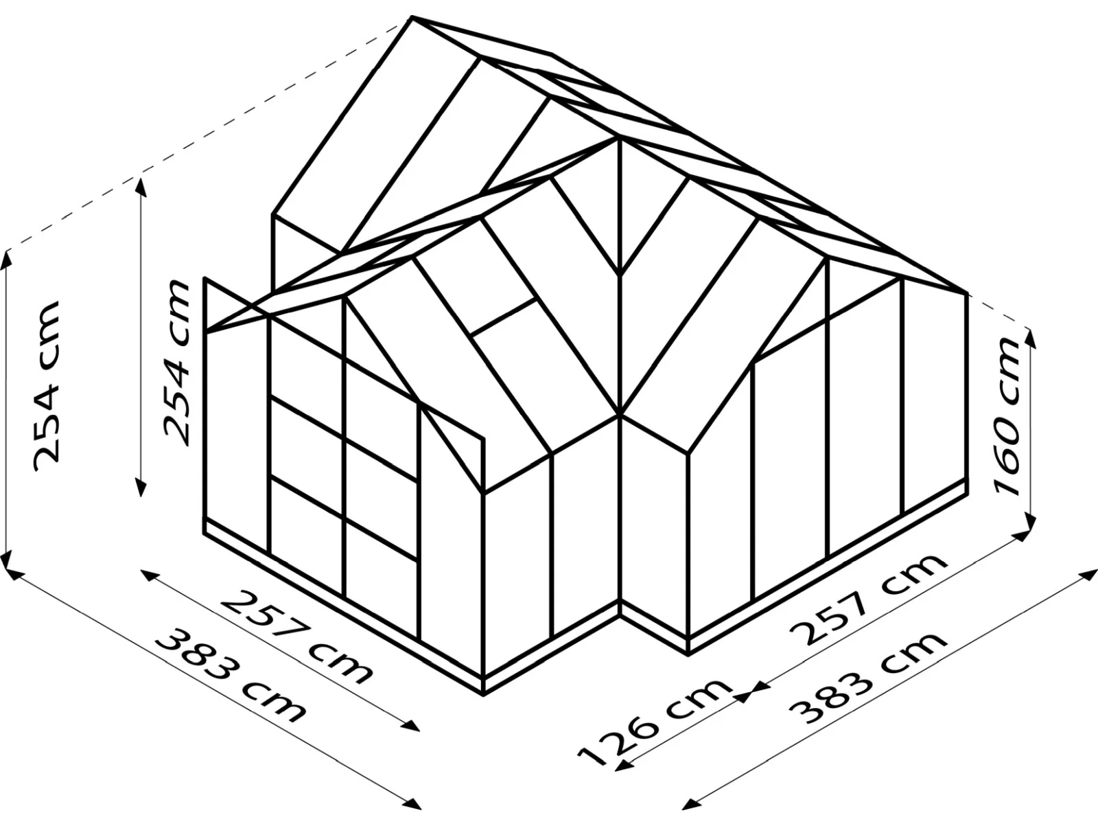 Vitavia Gewächshaus Sirius Orangerie ESG 3 mm Alu, inkl. Fundamentrahmen - Image 5