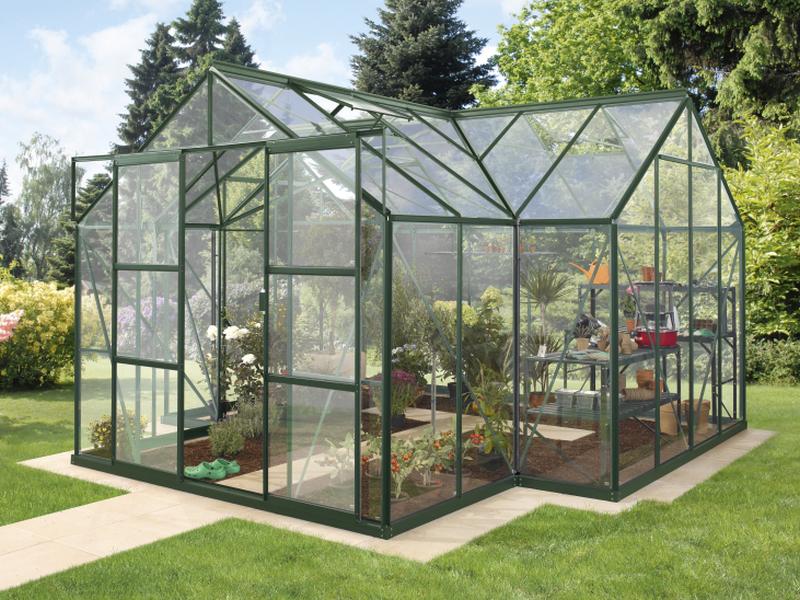 Vitavia Gewächshaus Sirius Orangerie ESG 3 mm smaragd, inkl. Fundamentrahmen - Image 2