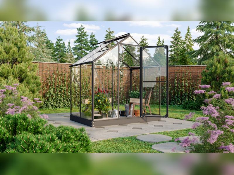 Vitavia Gewächshaus Triton 2500 ESG 3 mm, schwarz - Image 4