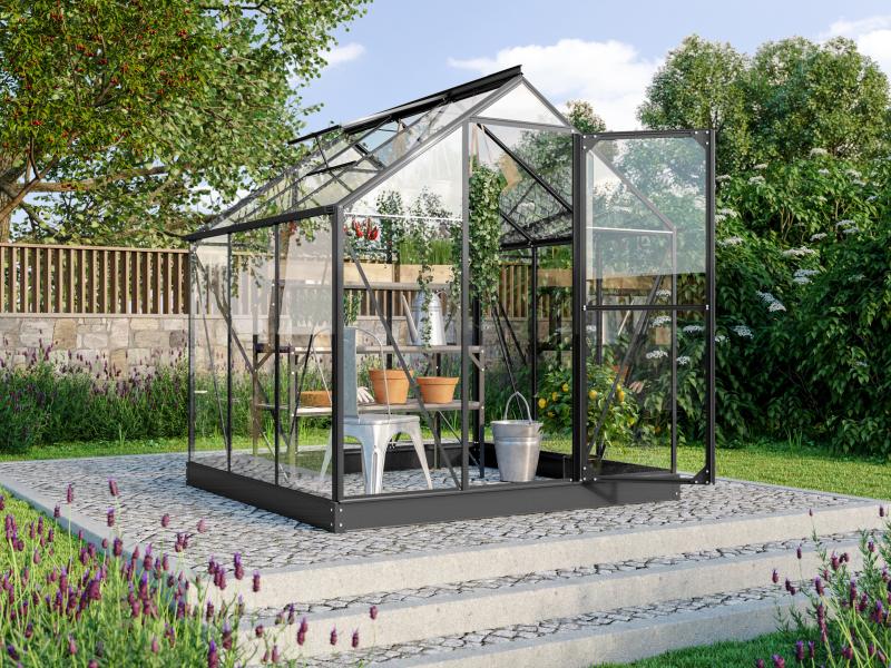 Vitavia Gewächshaus Triton 3800 ESG 3 mm Schwarz - Image 2