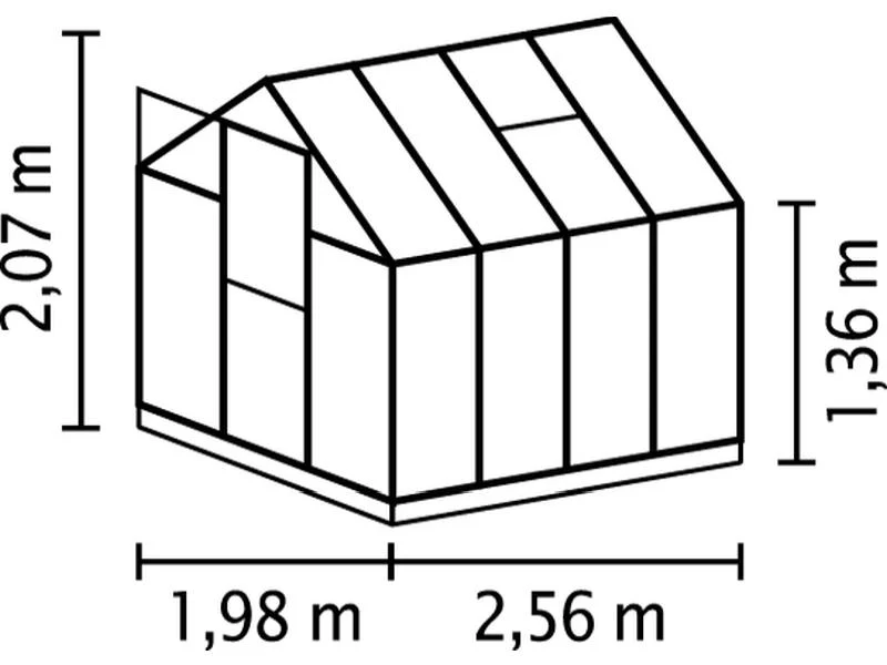 Vitavia Gewächshaus Triton 5000 HKP 3 mm Aluminium eloxiert - Image 2