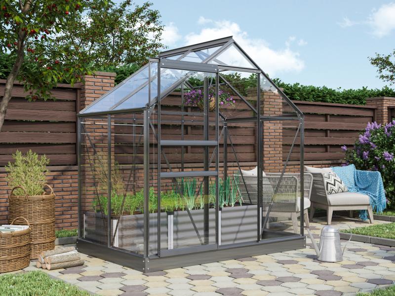 Vitavia Gewächshaus Venus 2500 ESG 3 mm Schwarz - Image 2