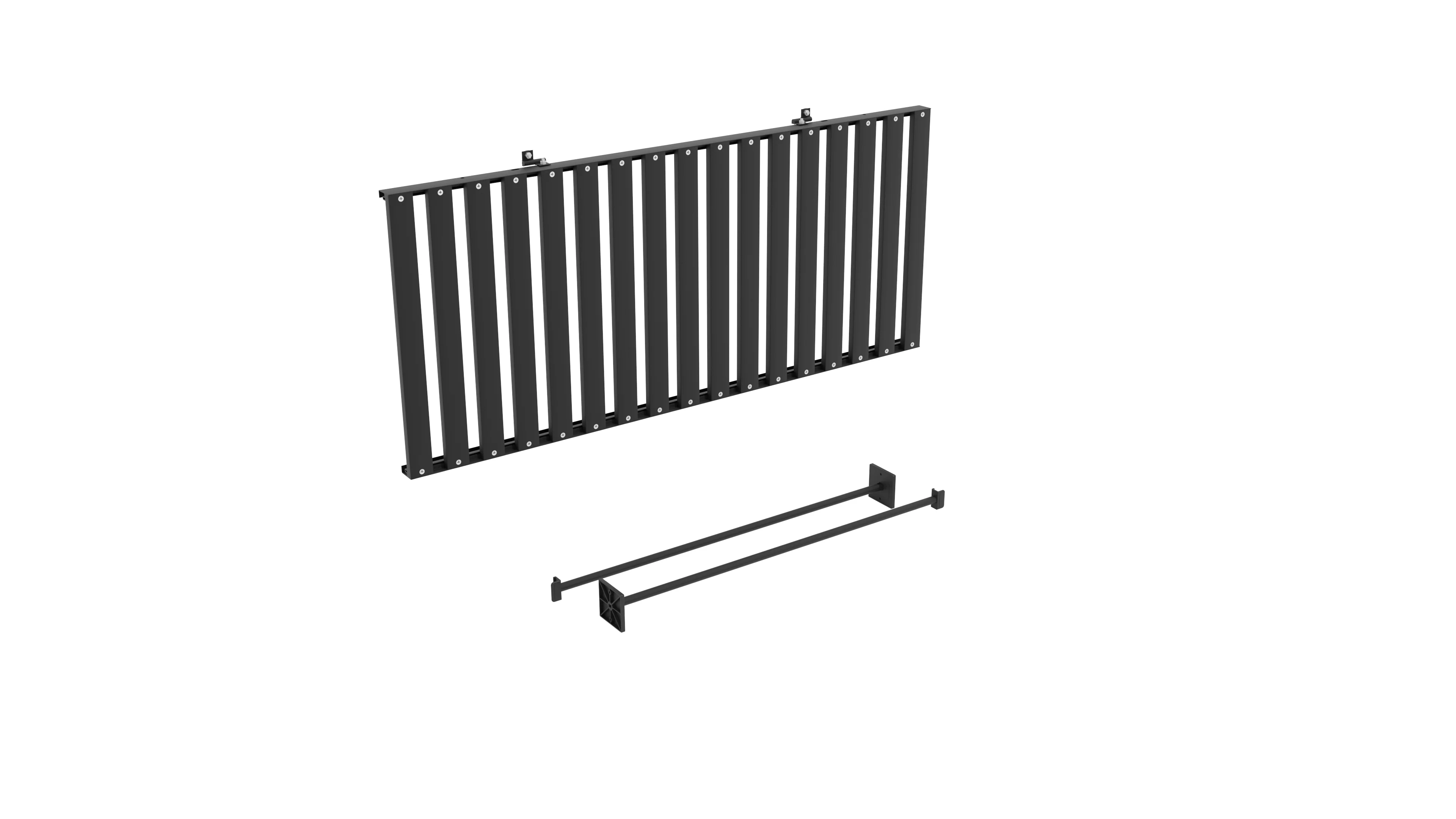 Vitavia Gewächshaus Venus 3800 HKP 6mm Schwarz, im SET, inkl. Fundament, Fensterheber, Regenfallrohr-Set, Aluregal und Alutisch - Image 15
