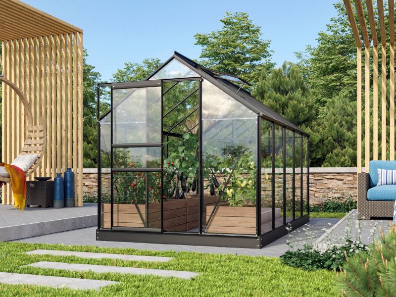 Vitavia Gewächshaus Venus 6200 ESG 3 mm Schwarz