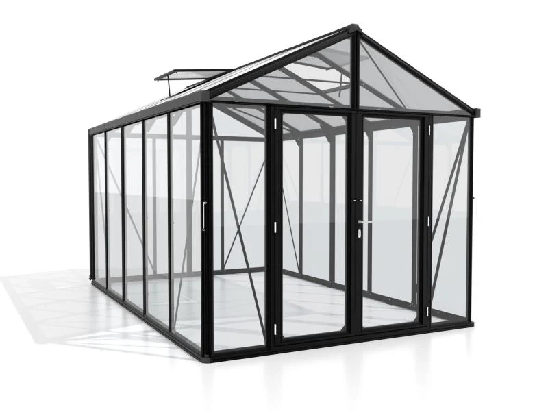 Vitavia Gewächshaus Zeus Comfort 10000 ESG/HKP, schwarz pulverbeschichtet - Image 2