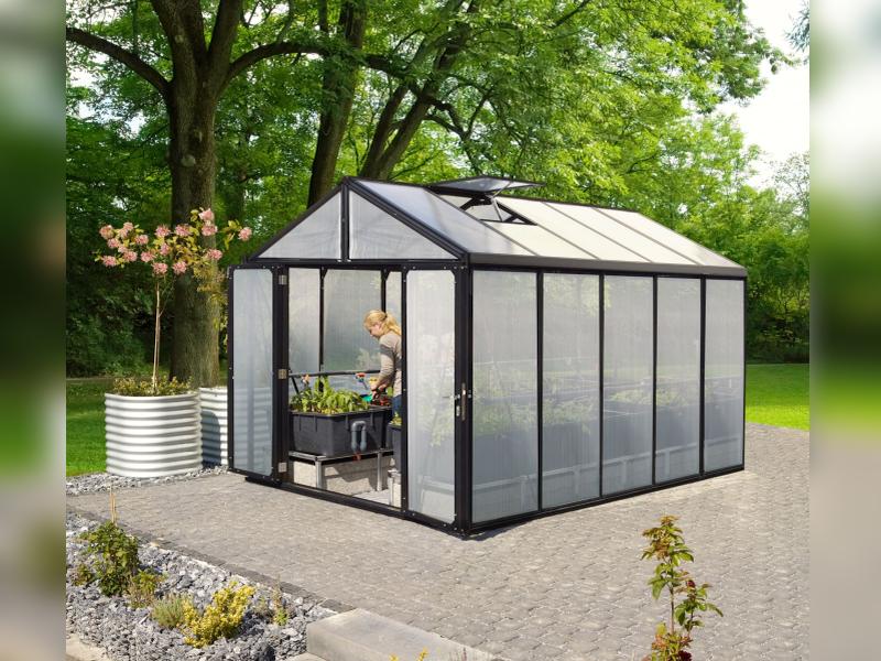 Vitavia Gewächshaus Zeus Comfort 10000 HKP 10mm, schwarz pulverbeschichtet - Image 2