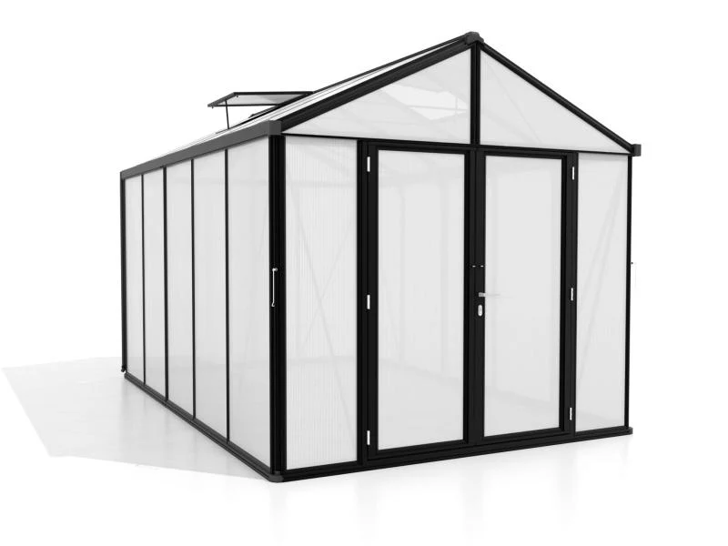 Vitavia Gewächshaus Zeus Comfort 10000 HKP 10mm, schwarz pulverbeschichtet - Image 3