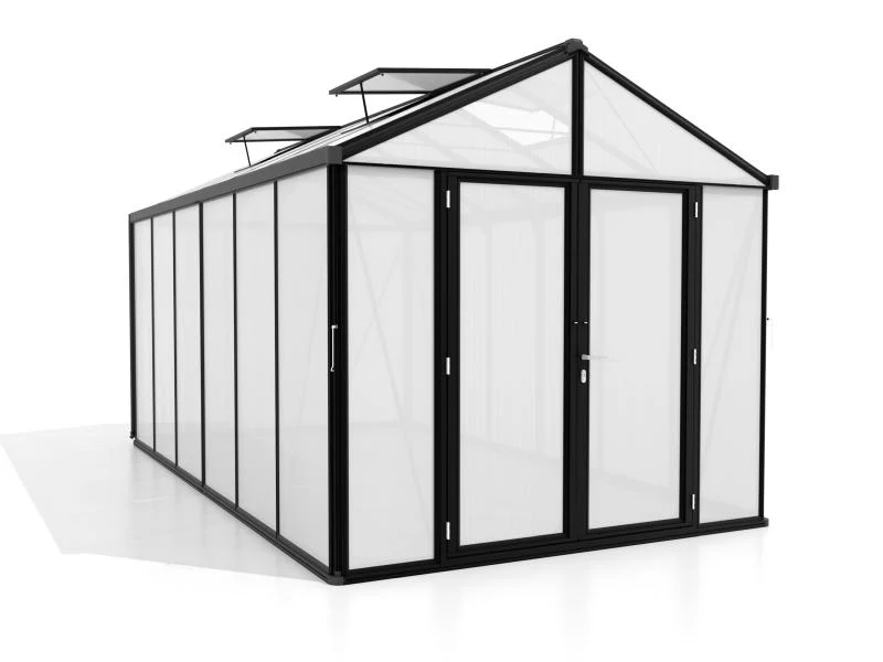 Vitavia Gewächshaus Zeus Comfort 11900 HKP 10mm, schwarz pulverbeschichtet - Image 2