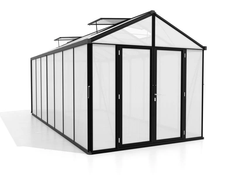 Vitavia Gewächshaus Zeus Comfort 13800 HKP 10mm, schwarz pulverbeschichtet - Image 2