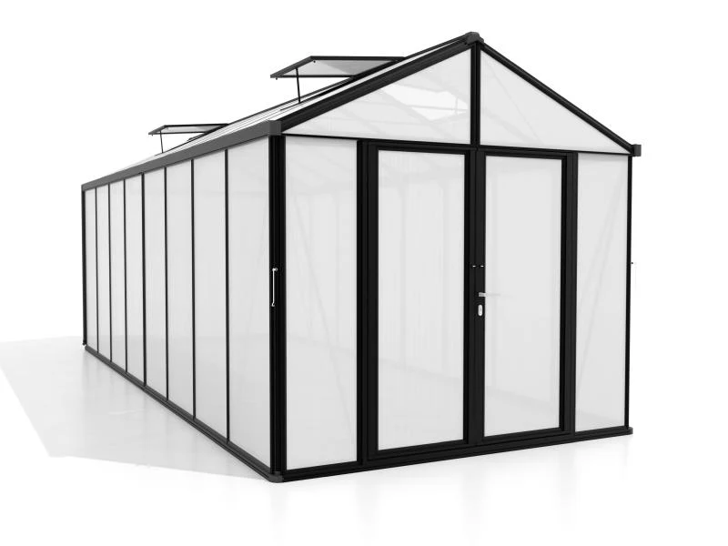 Vitavia Gewächshaus Zeus Comfort 15700 HKP 10mm, schwarz pulverbeschichtet - Image 2