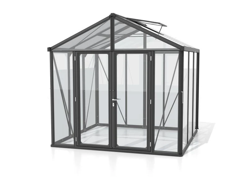 Vitavia Gewächshaus Zeus Comfort 6200 ESG/HKP, schwarz pulverbeschichtet - Image 4