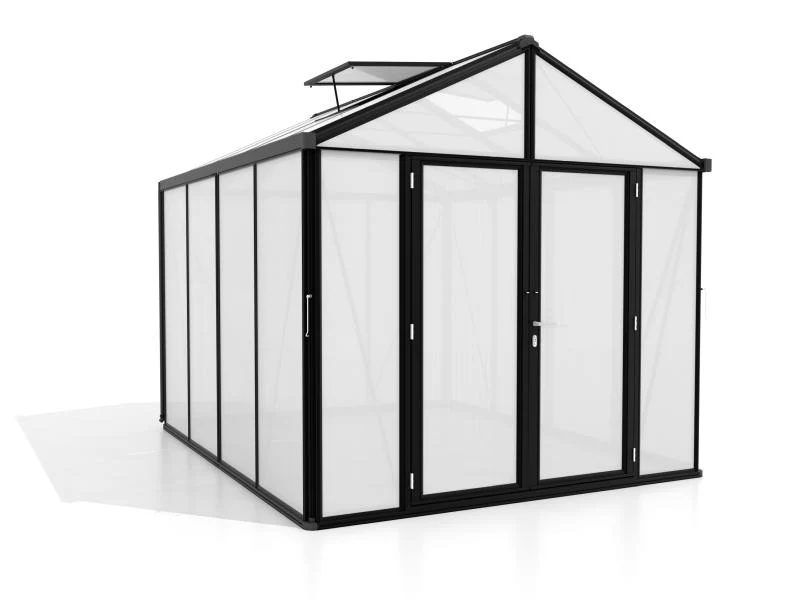 Vitavia Gewächshaus Zeus Comfort 8100 HKP 16mm, schwarz pulverbeschichtet - Image 2