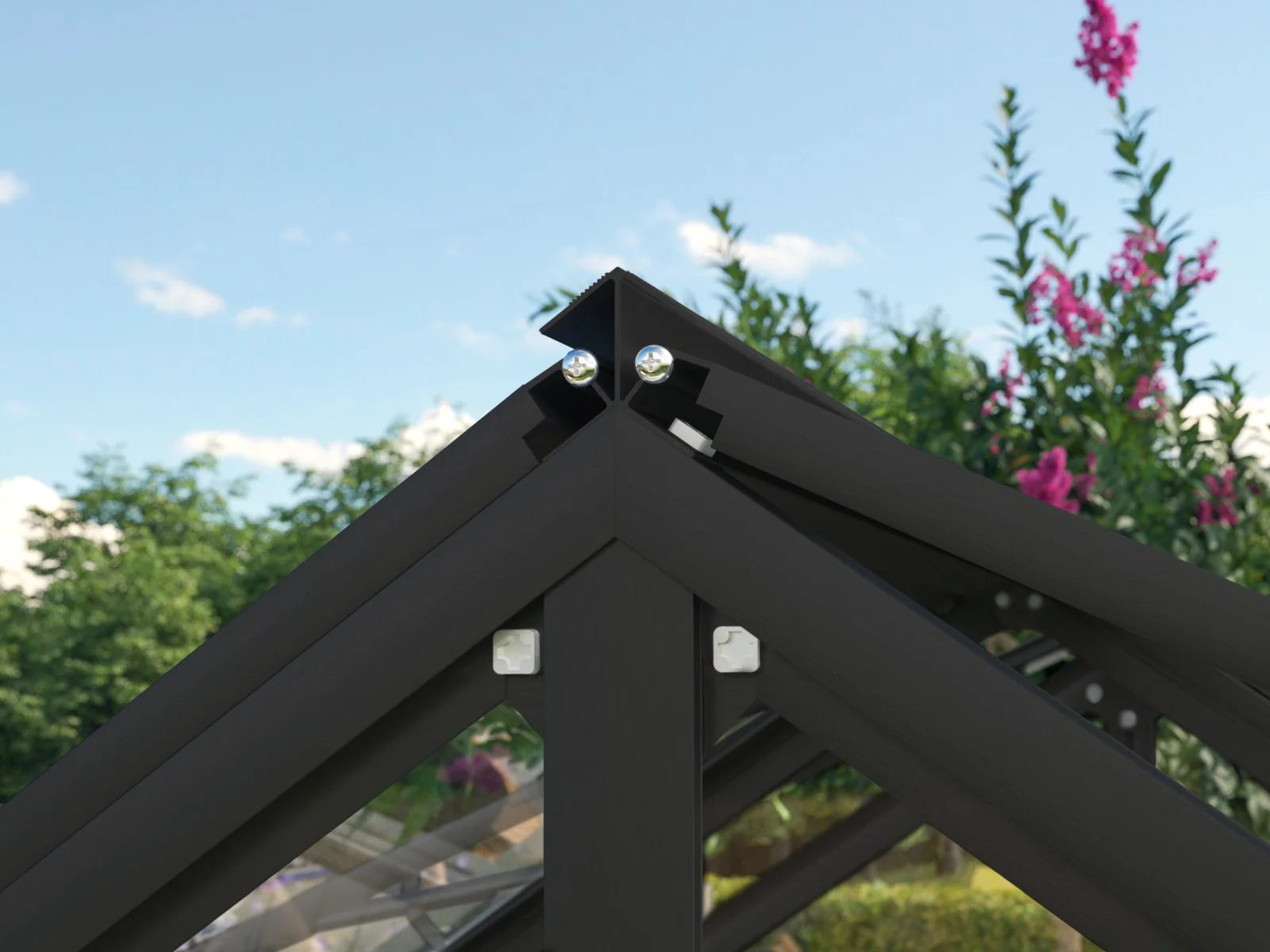 Vitavia Hochfrühbeet Gamma,Granit/Schwarz, ESG 3mm - Image 5