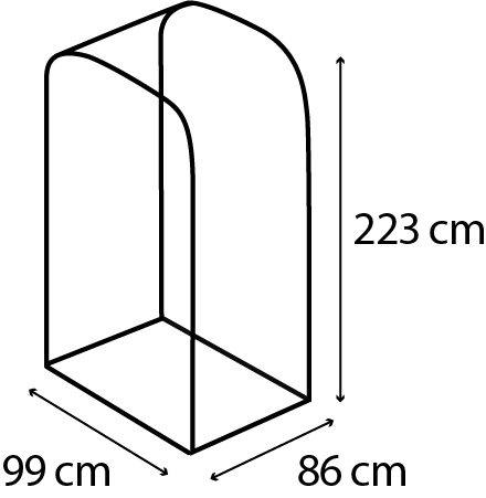 Vitavia Kaminholzregal Ardor 858, hoch, granit - Image 2