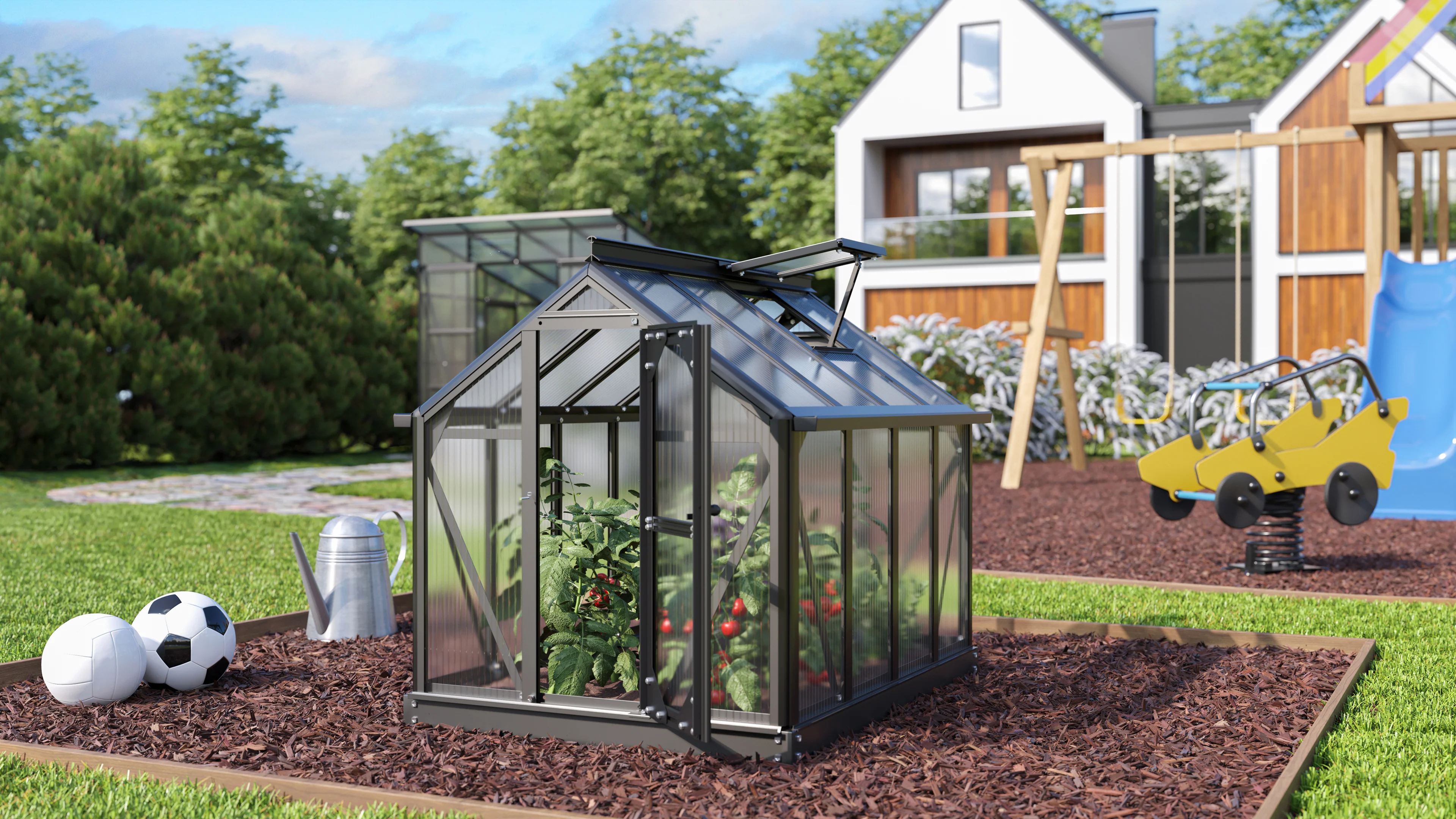 Vitavia Minigewächshaus Merlin HKP 4 mm, Schwarz - Image 2