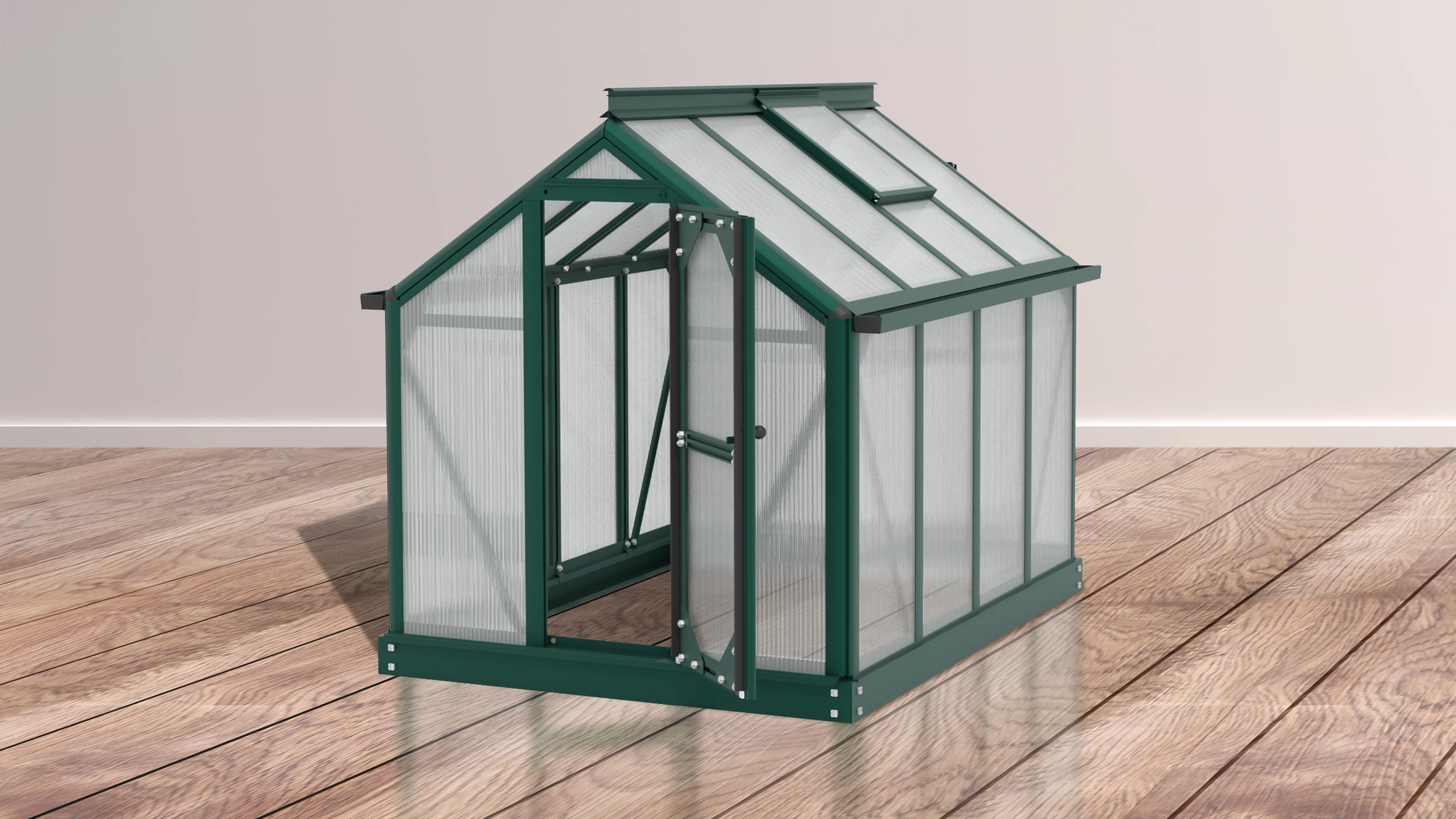 Vitavia Minigewächshaus Merlin HKP 4 mm, Smaragdgrün - Image 3
