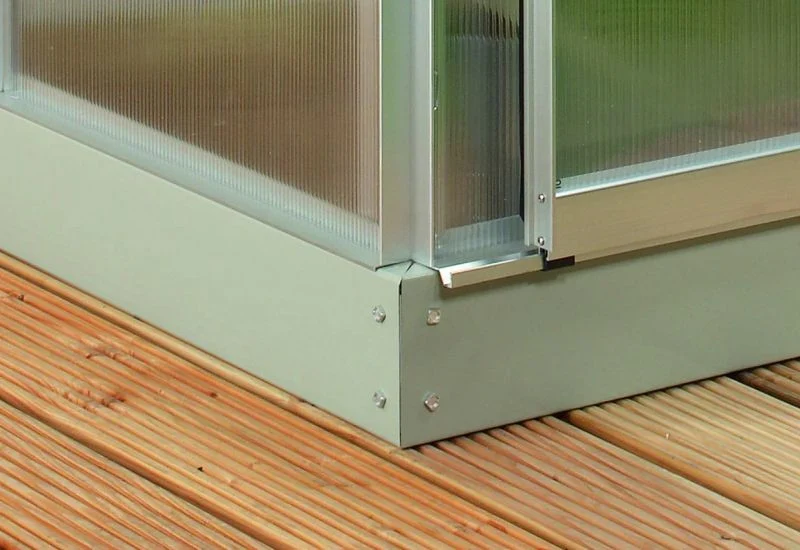 Vitavia Stahl-Fundament 6200, 12,5 cm für Gewächshäuser alu blank - Image 2