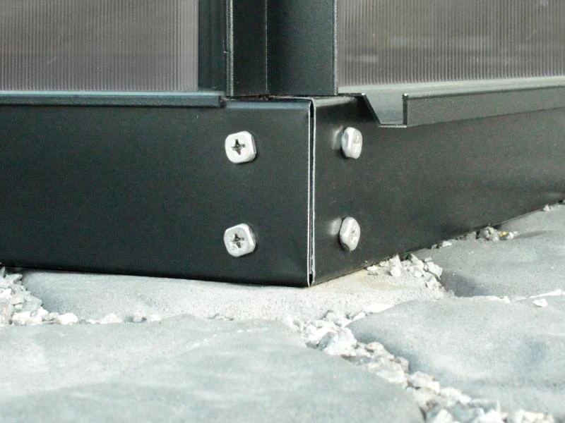 Vitavia Stahl-Fundament 6500, 6 cm für Gewächshäuser schwarz - Image 3