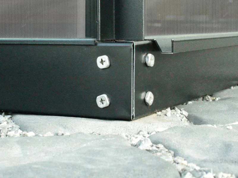 Vitavia Stahl-Fundament 7800, 6 cm für Gewächshäuser schwarz - Image 2