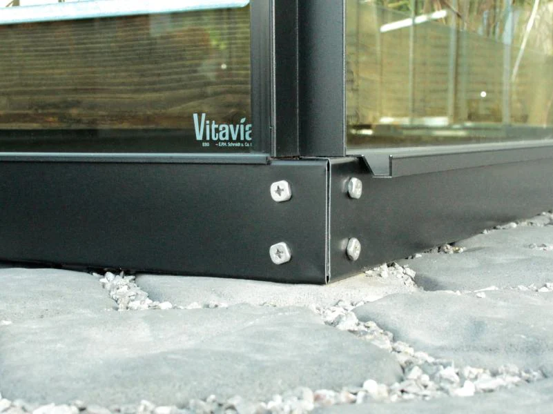 Vitavia Stahl-Fundament 7800, 6 cm für Gewächshäuser schwarz - Image 3