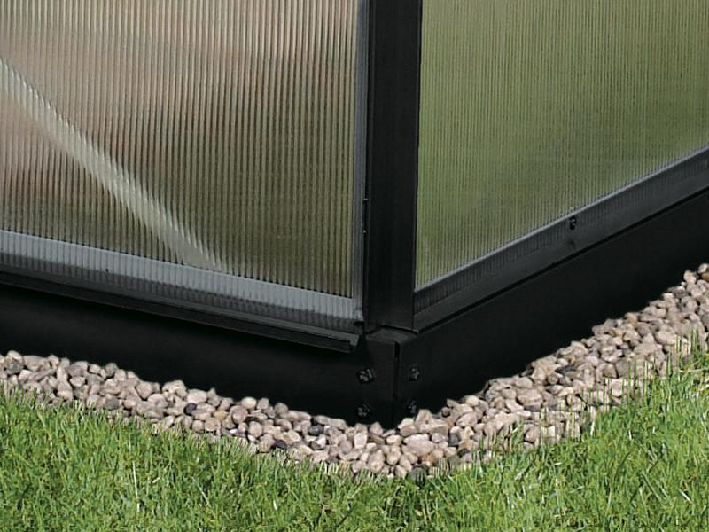 Vitavia Stahl-Fundament 900, 6 cm für Gewächshäuser schwarz