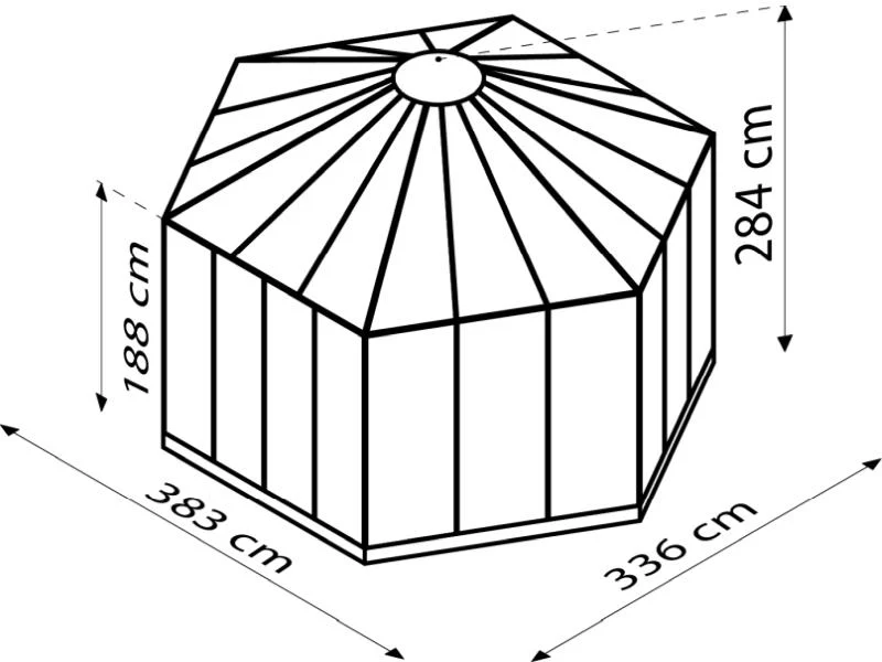 Vitavia Vogelvoliere Circus 9000 Alu, inkl. Fundament - Image 3