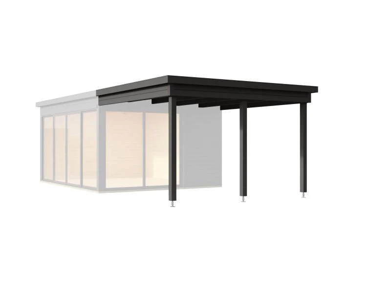 Weka Anbaudach Designhaus 412 Gr. 2 anthrazit