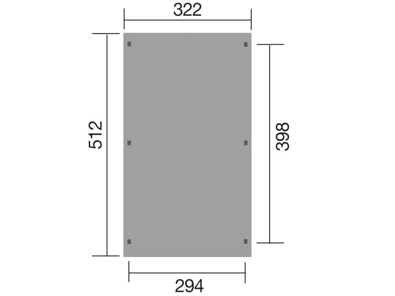 Weka Carport 617 Größe 1 inkl. Stahldach - Image 3